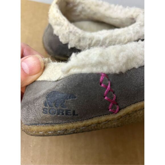 Sorel gray slippers women’s 7 used moccasins - Picture 4 of 8